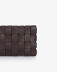 LINDY WOVEN CLUTCH SMALL ESPRESSO - REMI/REID