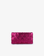 LINDY WOVEN CLUTCH SMALL HI SHINE METALLIC MAGENTA - REMI/REID