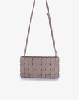 LINDY WOVEN CLUTCH SMALL LIGHT TAN - REMI/REID