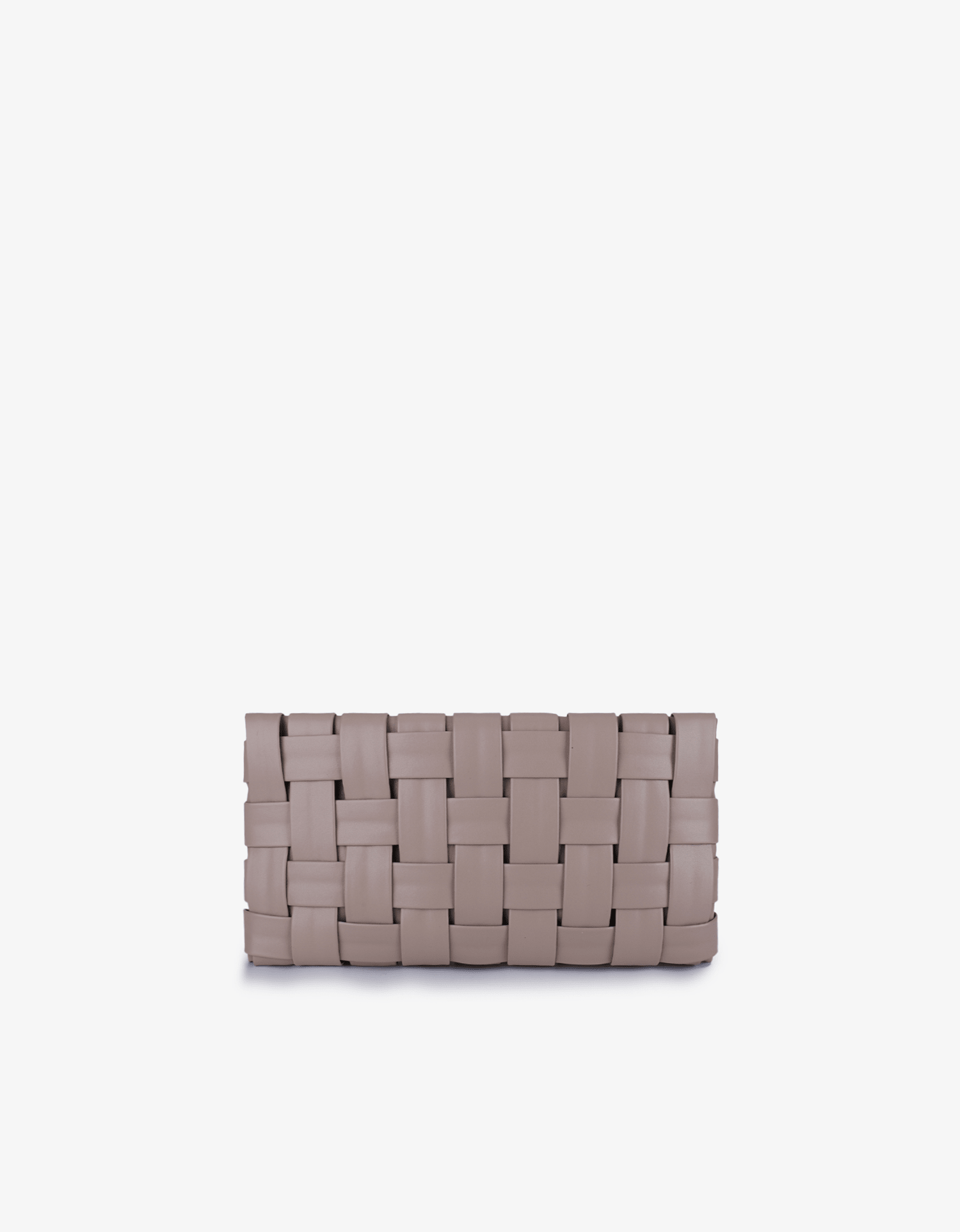 LINDY WOVEN CLUTCH SMALL LIGHT TAN - REMI/REID