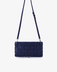 LINDY WOVEN CLUTCH SMALL NAVY - REMI/REID