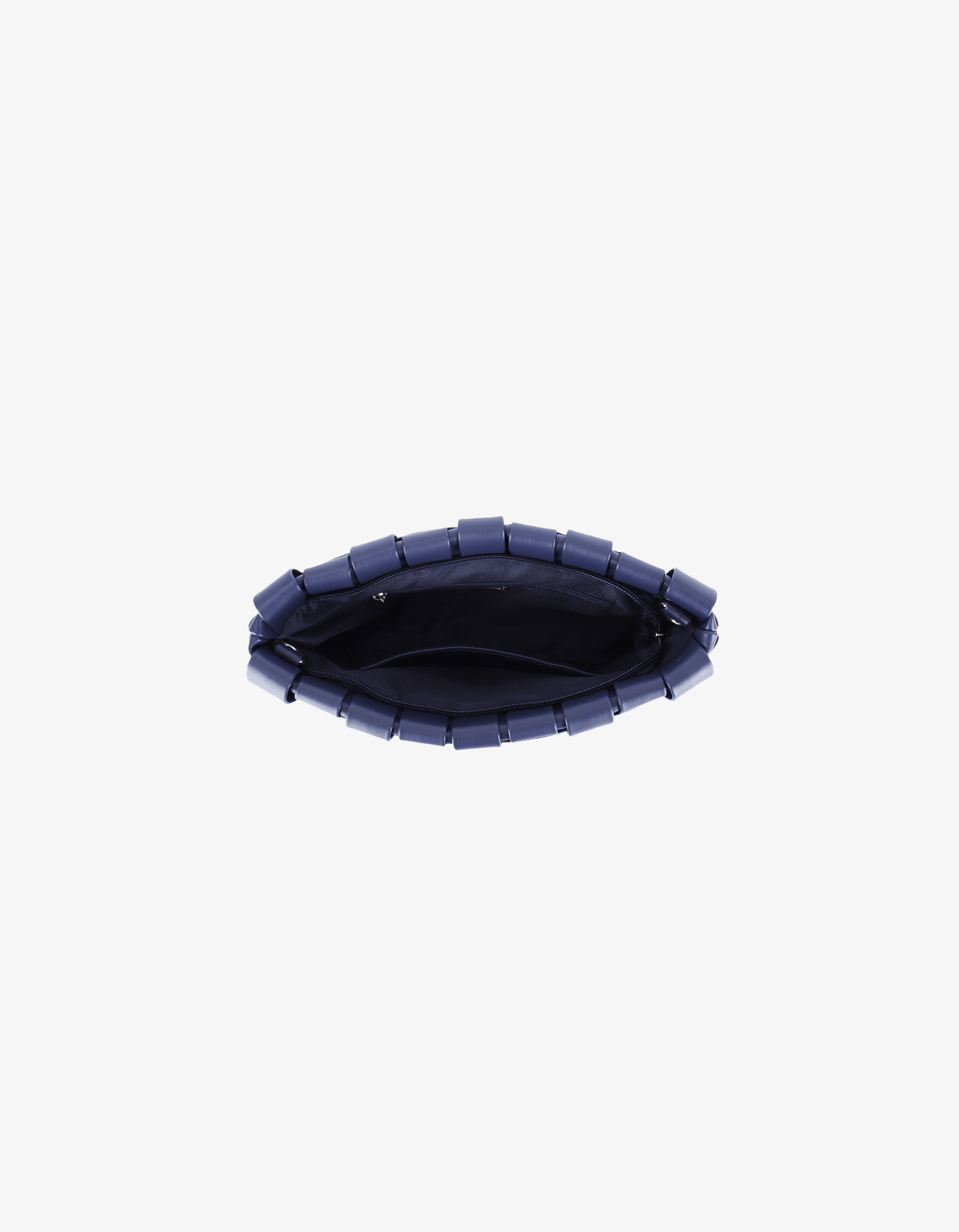 LINDY WOVEN CLUTCH SMALL NAVY - REMI/REID