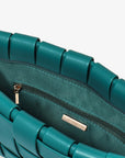 LINDY WOVEN CLUTCH SMALL TEAL - REMI/REID