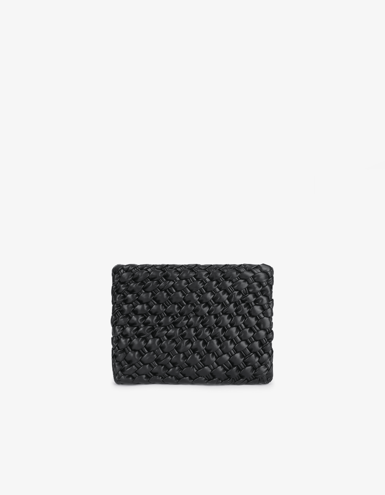 NIEVES WOVEN CLUTCH BLACK - REMI/REID