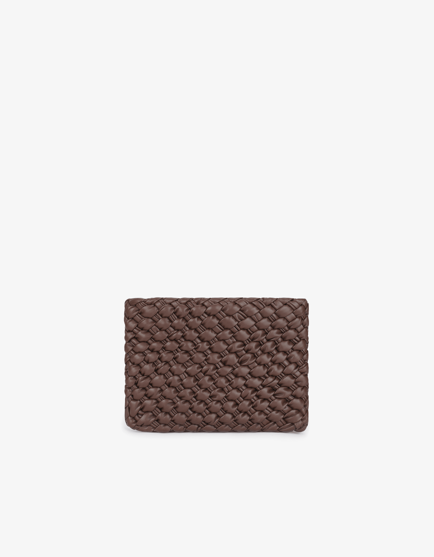 NIEVES WOVEN CLUTCH ESPRESSO - REMI/REID