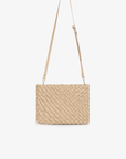 NIEVES WOVEN CLUTCH LIGHT TAN - REMI/REID