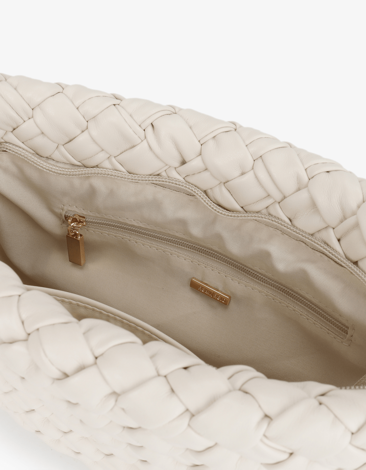 NIEVES WOVEN CLUTCH OFF WHITE - REMI/REID