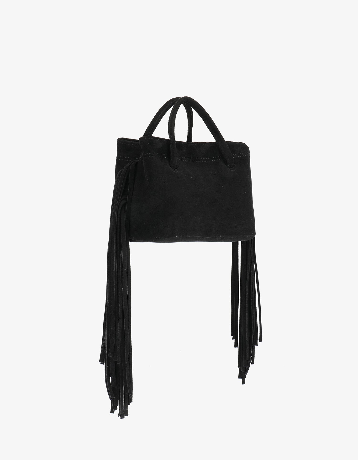 NOE FRINGE FAUX SUEDE SHORT BLACK - REMI/REID