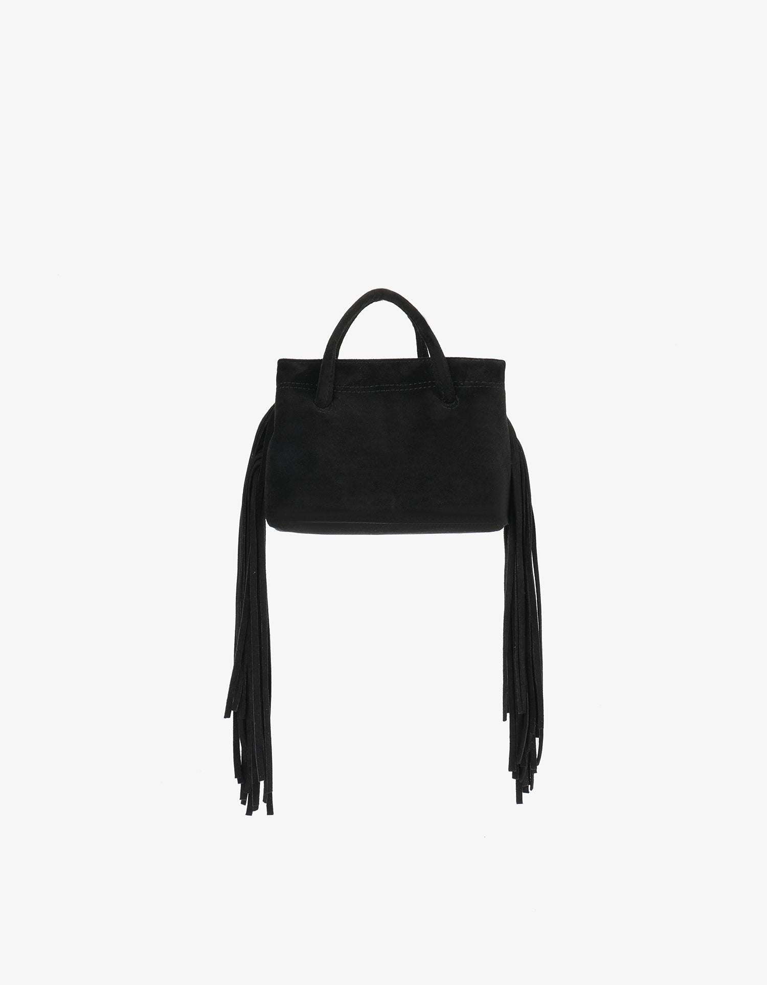 NOE FRINGE FAUX SUEDE SHORT BLACK - REMI/REID