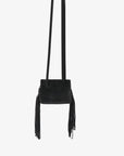NOE FRINGE FAUX SUEDE SHORT BLACK - REMI/REID