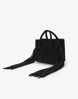 NOE FRINGE FAUX SUEDE SHORT BLACK - REMI/REID