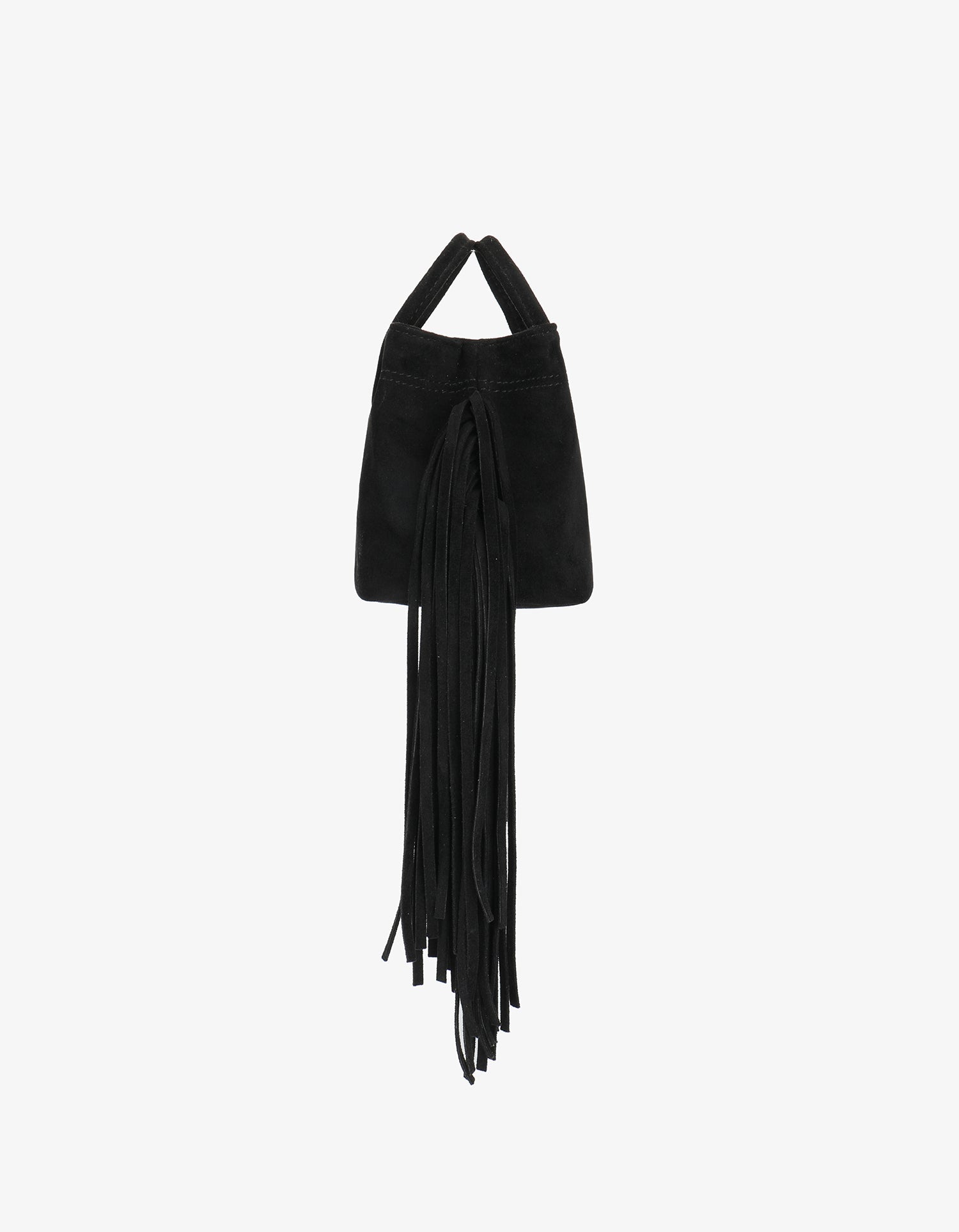 NOE FRINGE FAUX SUEDE SHORT BLACK - REMI/REID