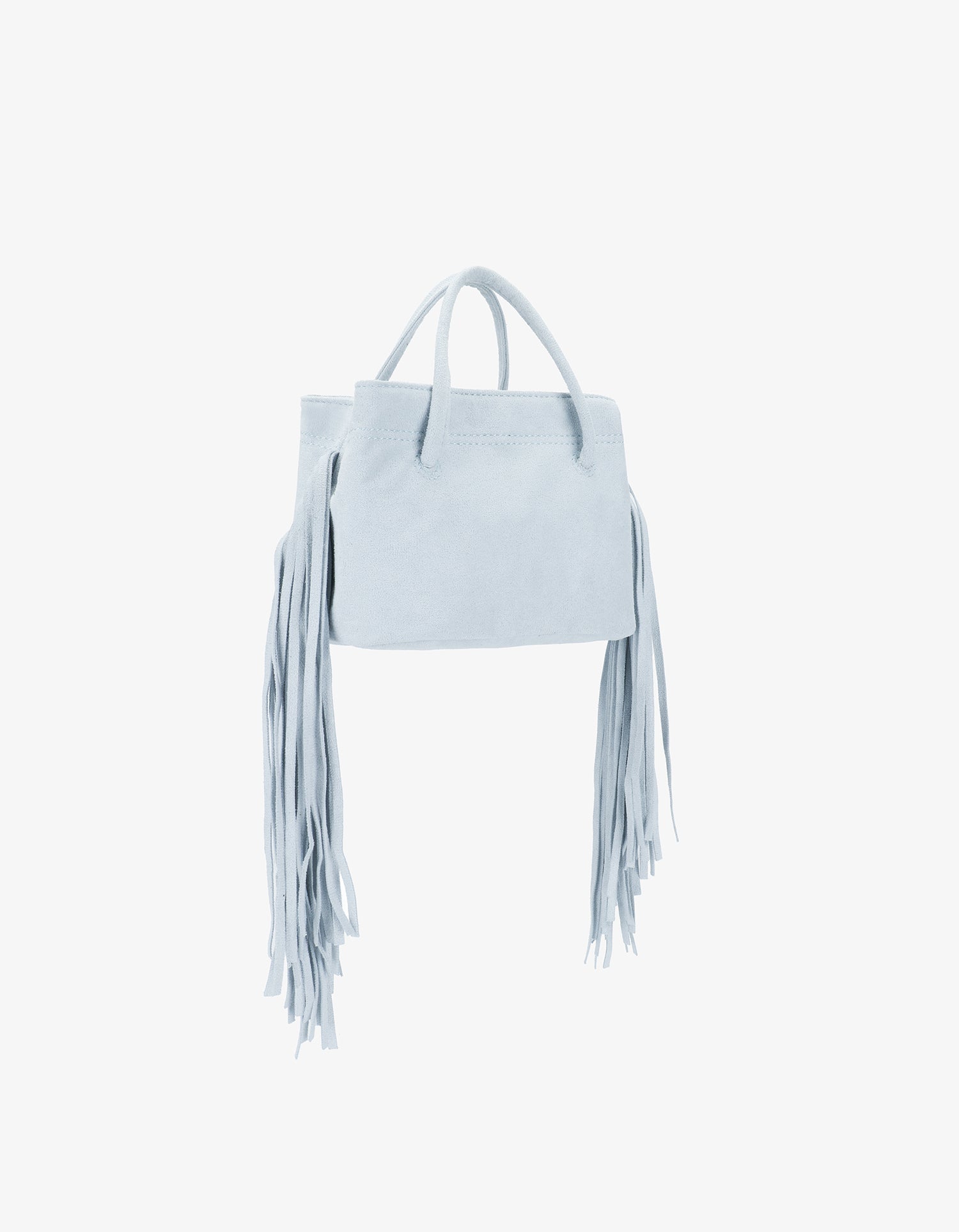 NOE FRINGE FAUX SUEDE SHORT BLUE - REMI/REID