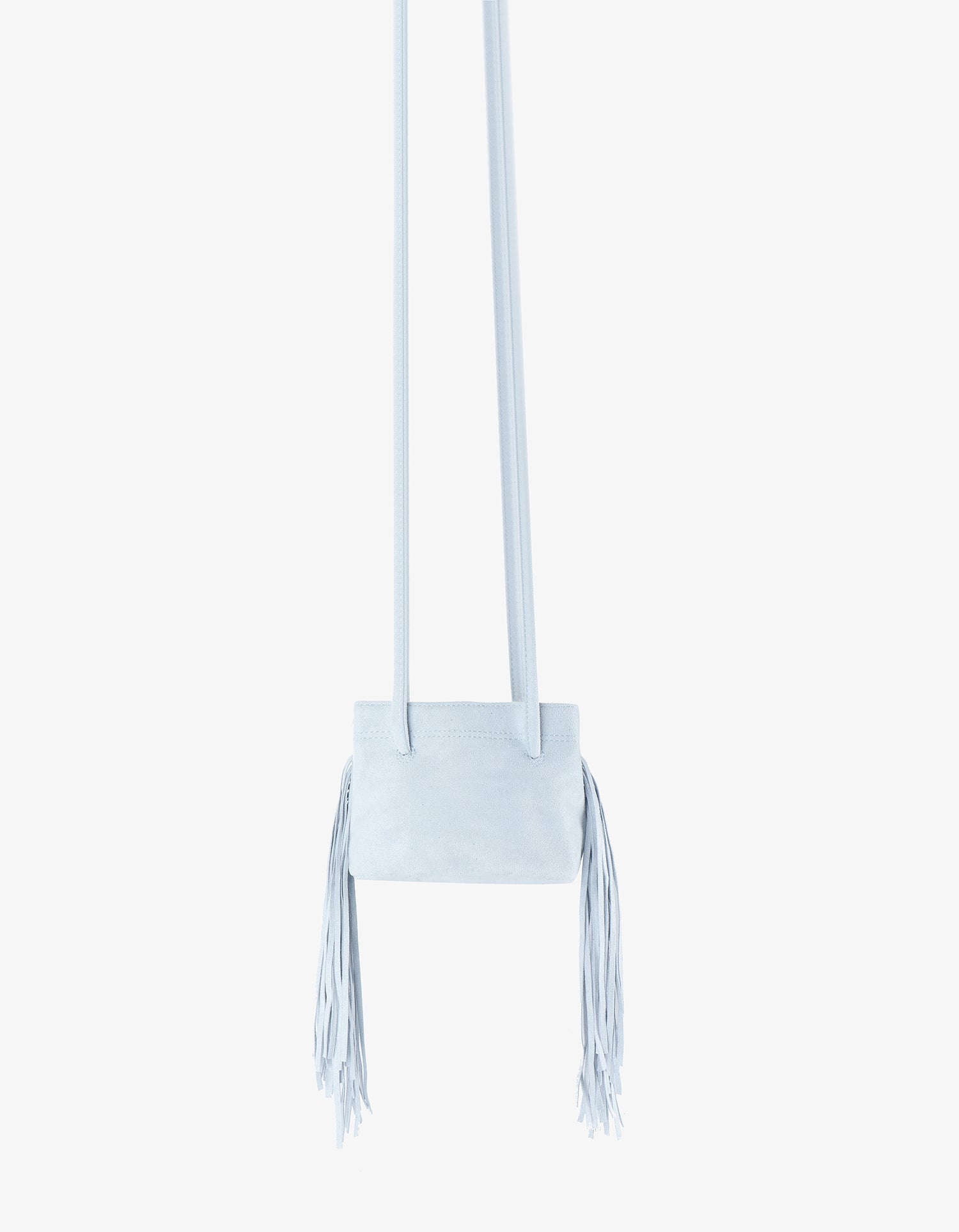 NOE FRINGE FAUX SUEDE SHORT BLUE - REMI/REID