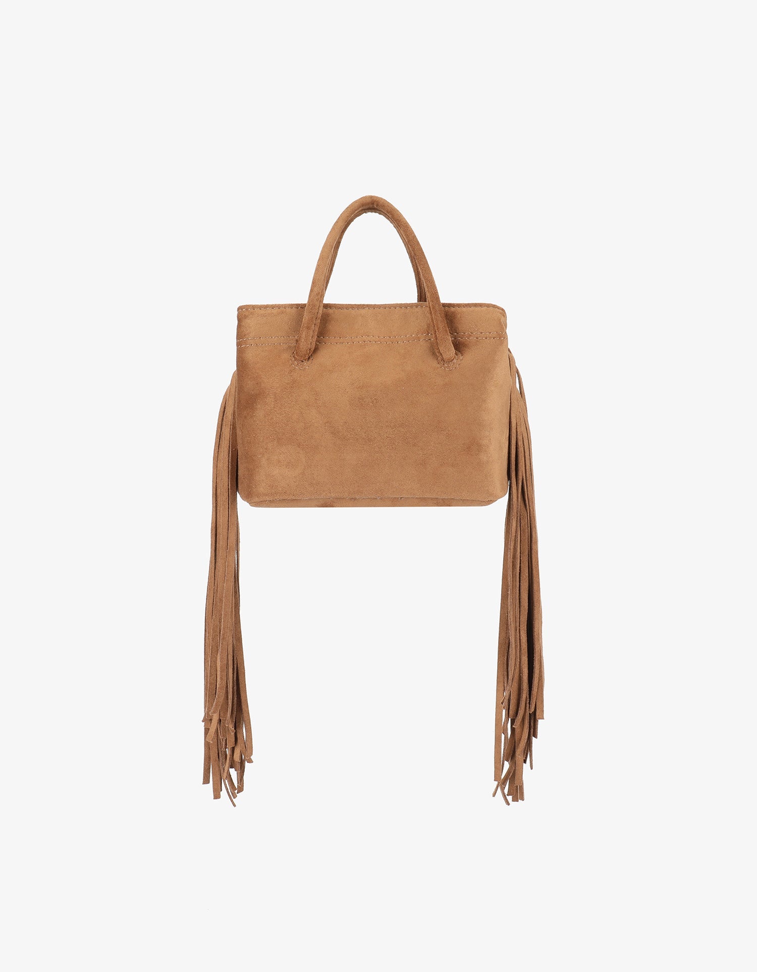 NOE FRINGE FAUX SUEDE SHORT CAMEL - REMI/REID
