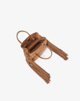 NOE FRINGE FAUX SUEDE SHORT CAMEL - REMI/REID