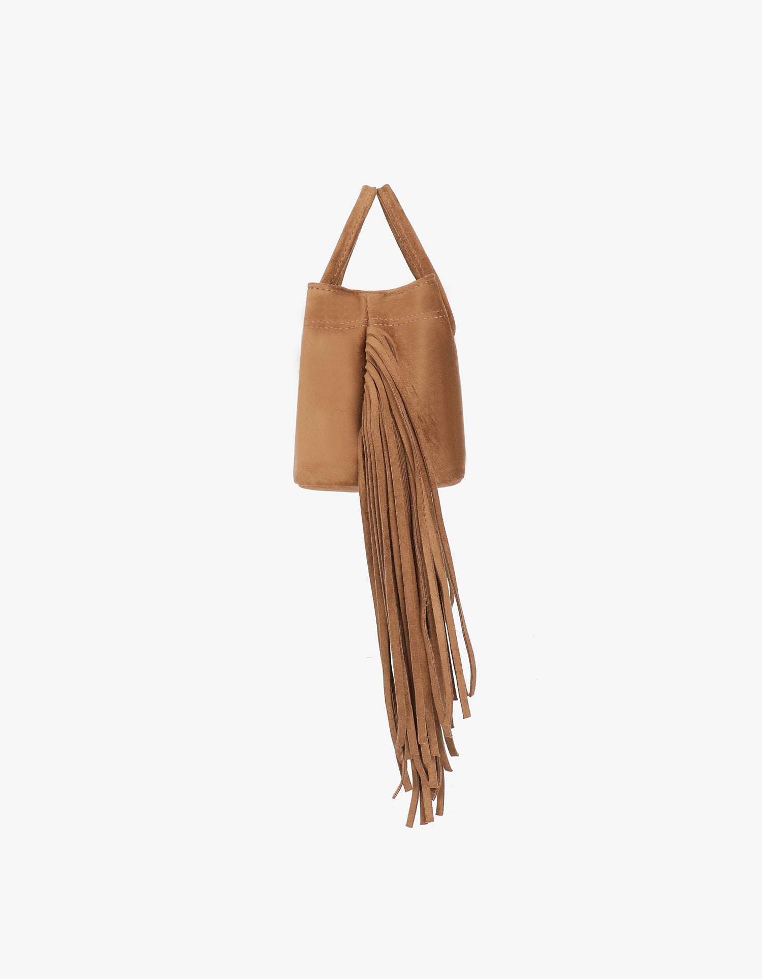 NOE FRINGE FAUX SUEDE SHORT CAMEL - REMI/REID