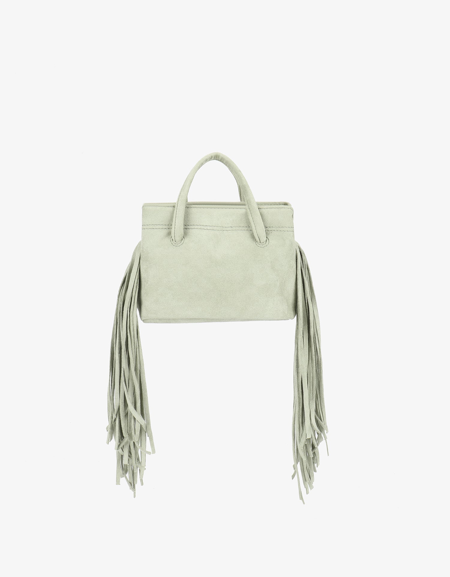 NOE FRINGE FAUX SUEDE SHORT CELADON - REMI/REID