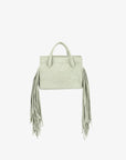 NOE FRINGE FAUX SUEDE SHORT CELADON - REMI/REID