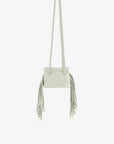 NOE FRINGE FAUX SUEDE SHORT CELADON - REMI/REID