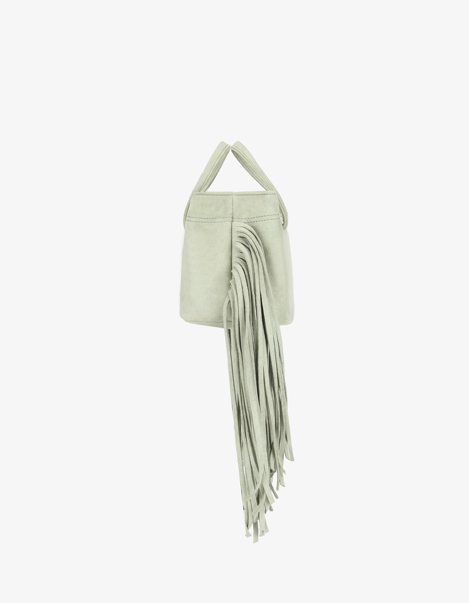 NOE FRINGE FAUX SUEDE SHORT CELADON - REMI/REID
