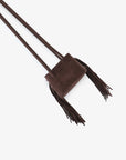 NOE FRINGE FAUX SUEDE SHORT CHOCOLATE - REMI/REID