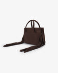 NOE FRINGE FAUX SUEDE SHORT CHOCOLATE - REMI/REID