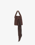 NOE FRINGE FAUX SUEDE SHORT CHOCOLATE - REMI/REID