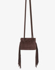 NOE FRINGE FAUX SUEDE SHORT CHOCOLATE - REMI/REID