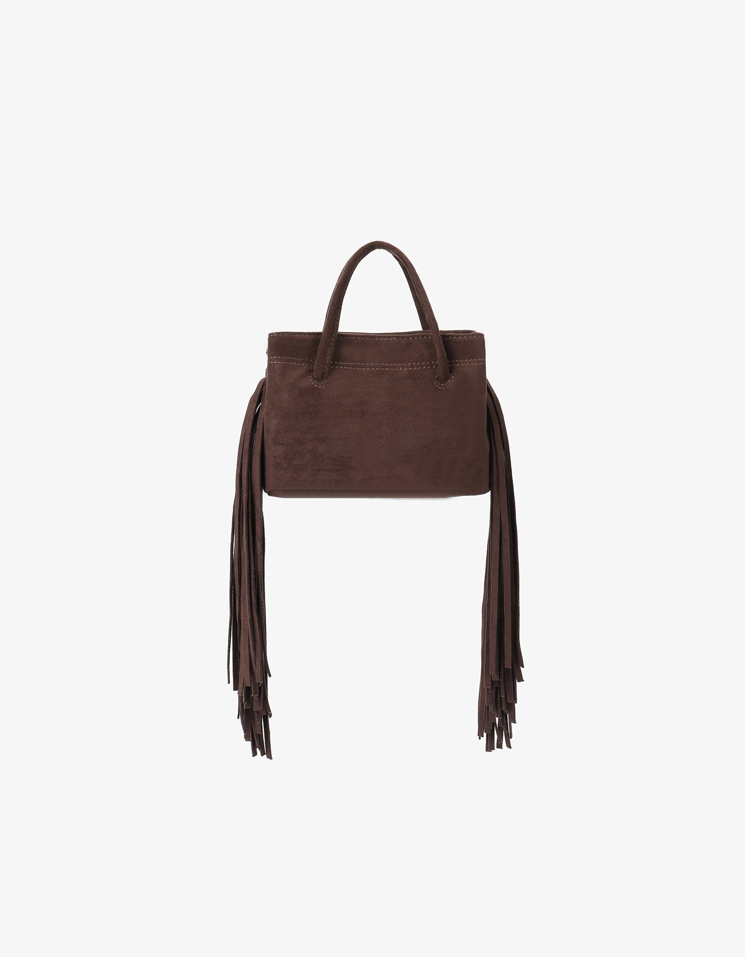 NOE FRINGE FAUX SUEDE SHORT CHOCOLATE - REMI/REID