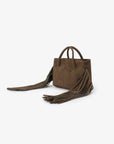 NOE FRINGE FAUX SUEDE SHORT OLIVE - REMI/REID