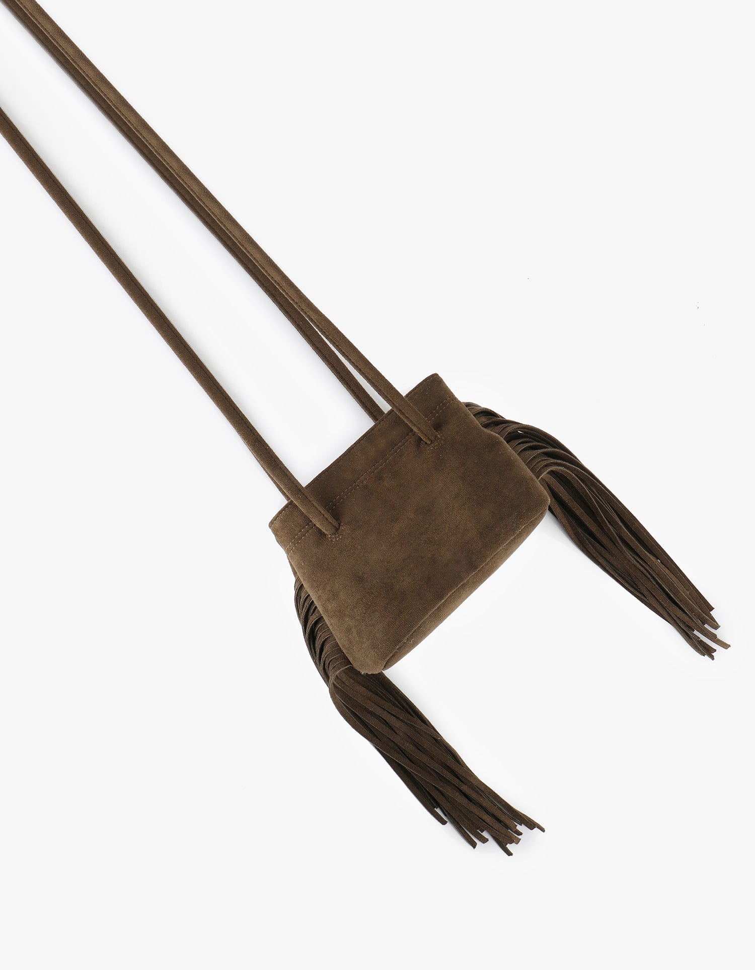 NOE FRINGE FAUX SUEDE SHORT OLIVE - REMI/REID
