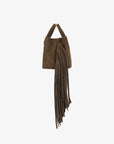 NOE FRINGE FAUX SUEDE SHORT OLIVE - REMI/REID