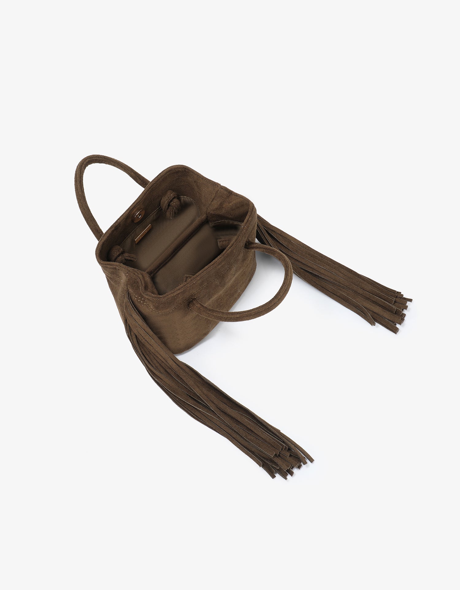 NOE FRINGE FAUX SUEDE SHORT OLIVE - REMI/REID