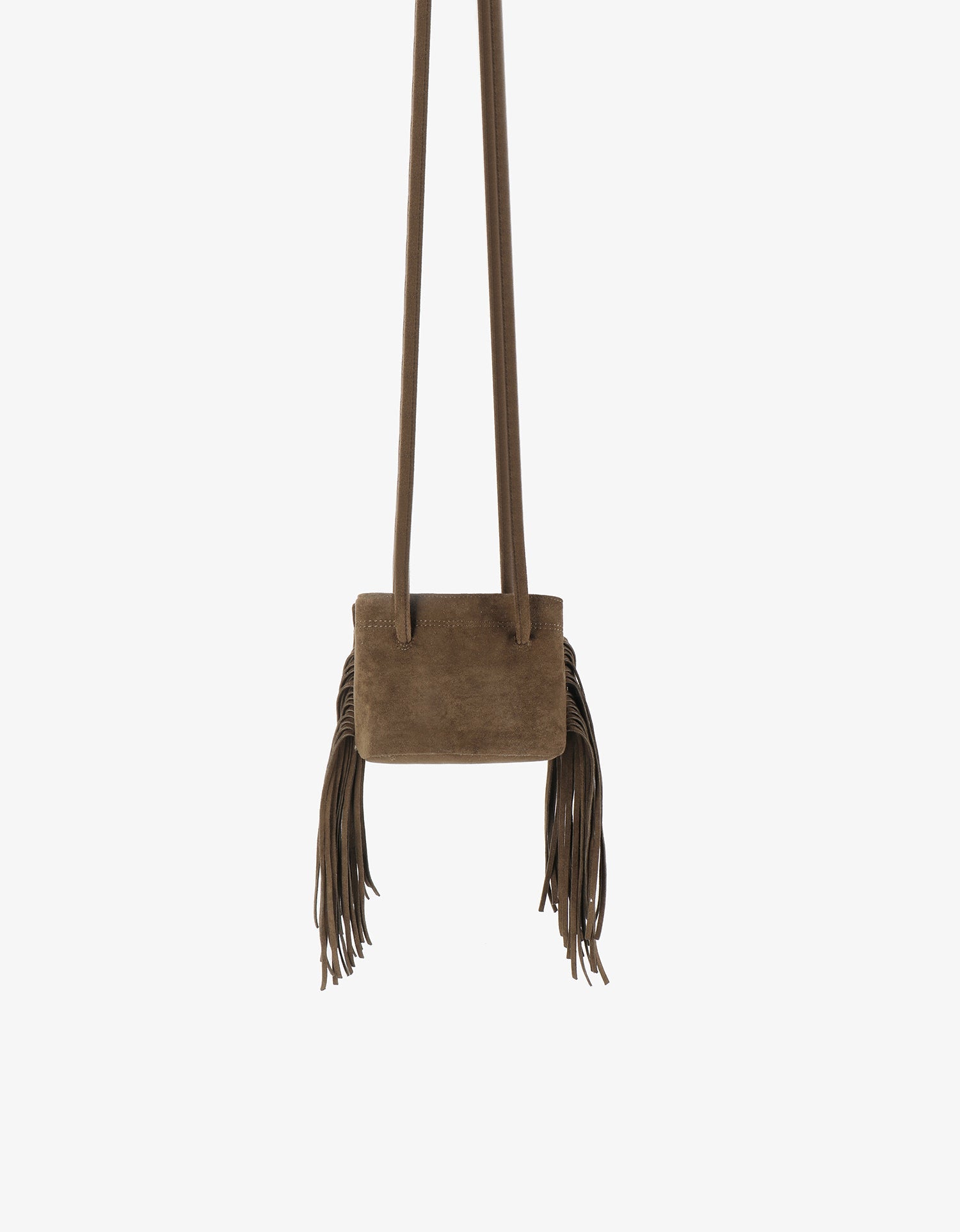 NOE FRINGE FAUX SUEDE SHORT OLIVE - REMI/REID