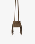 NOE FRINGE FAUX SUEDE SHORT OLIVE - REMI/REID