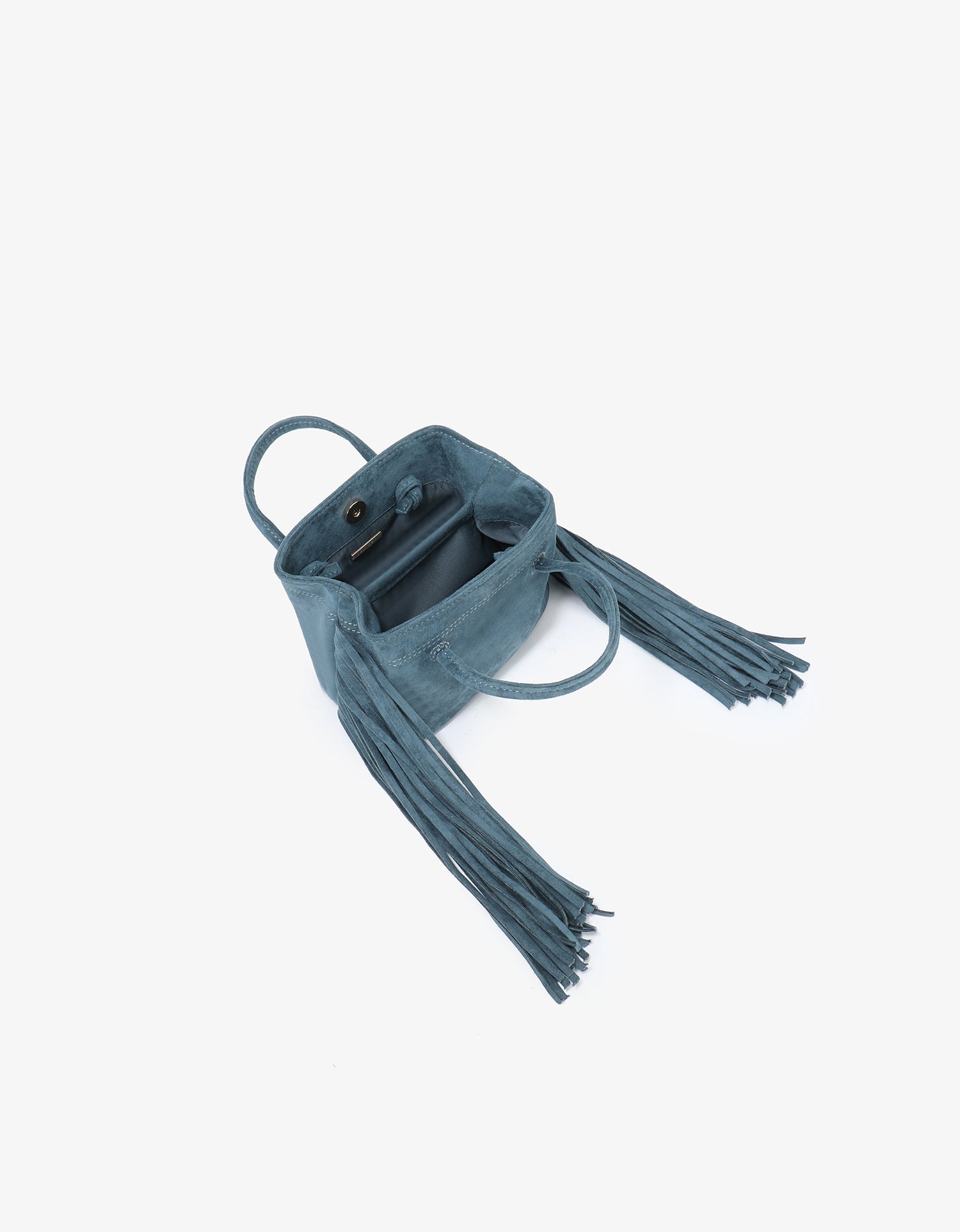 NOE FRINGE FAUX SUEDE SHORT TEAL - REMI/REID