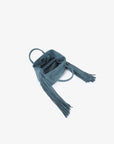 NOE FRINGE FAUX SUEDE SHORT TEAL - REMI/REID