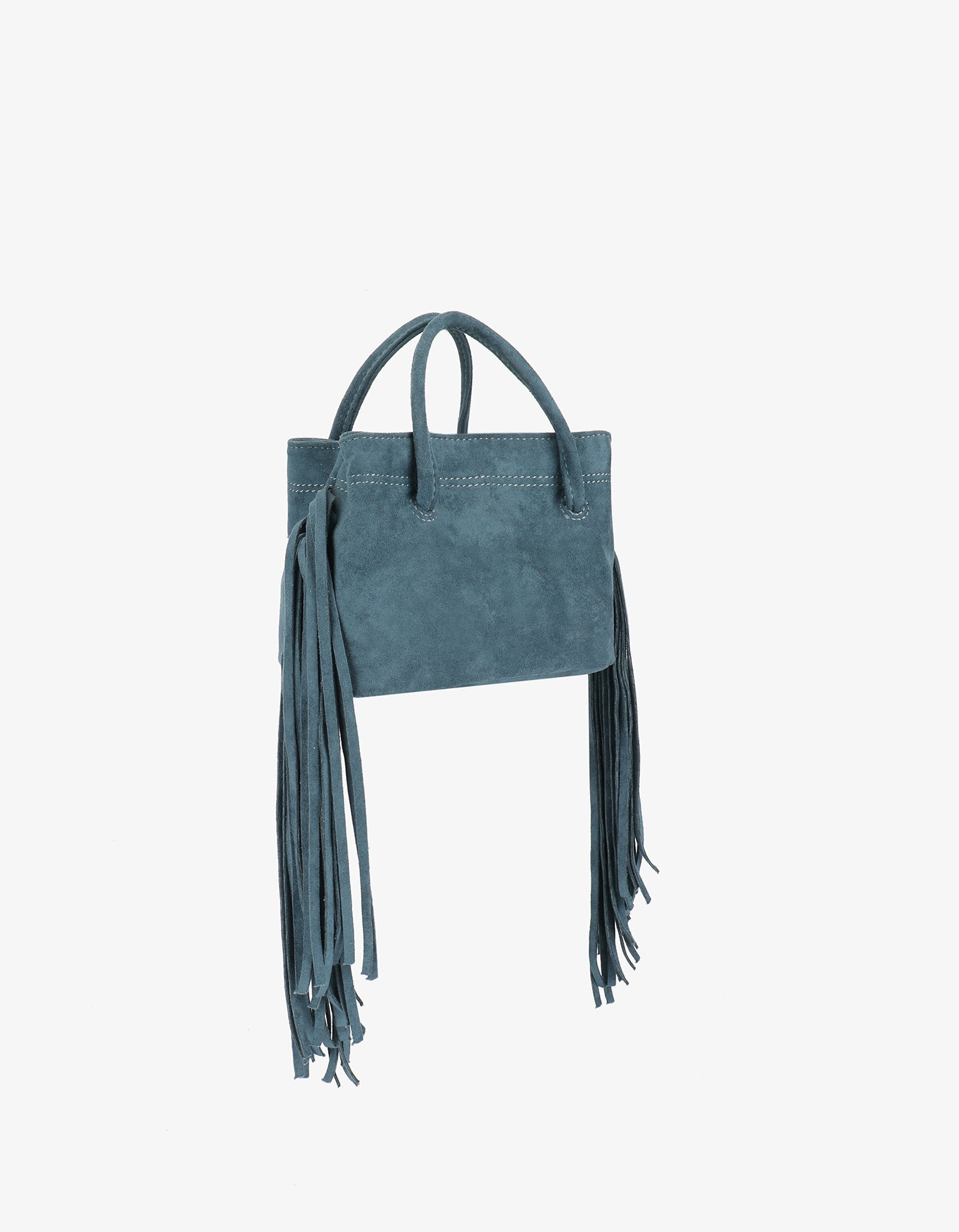 NOE FRINGE FAUX SUEDE SHORT TEAL - REMI/REID
