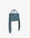 NOE FRINGE FAUX SUEDE SHORT TEAL - REMI/REID