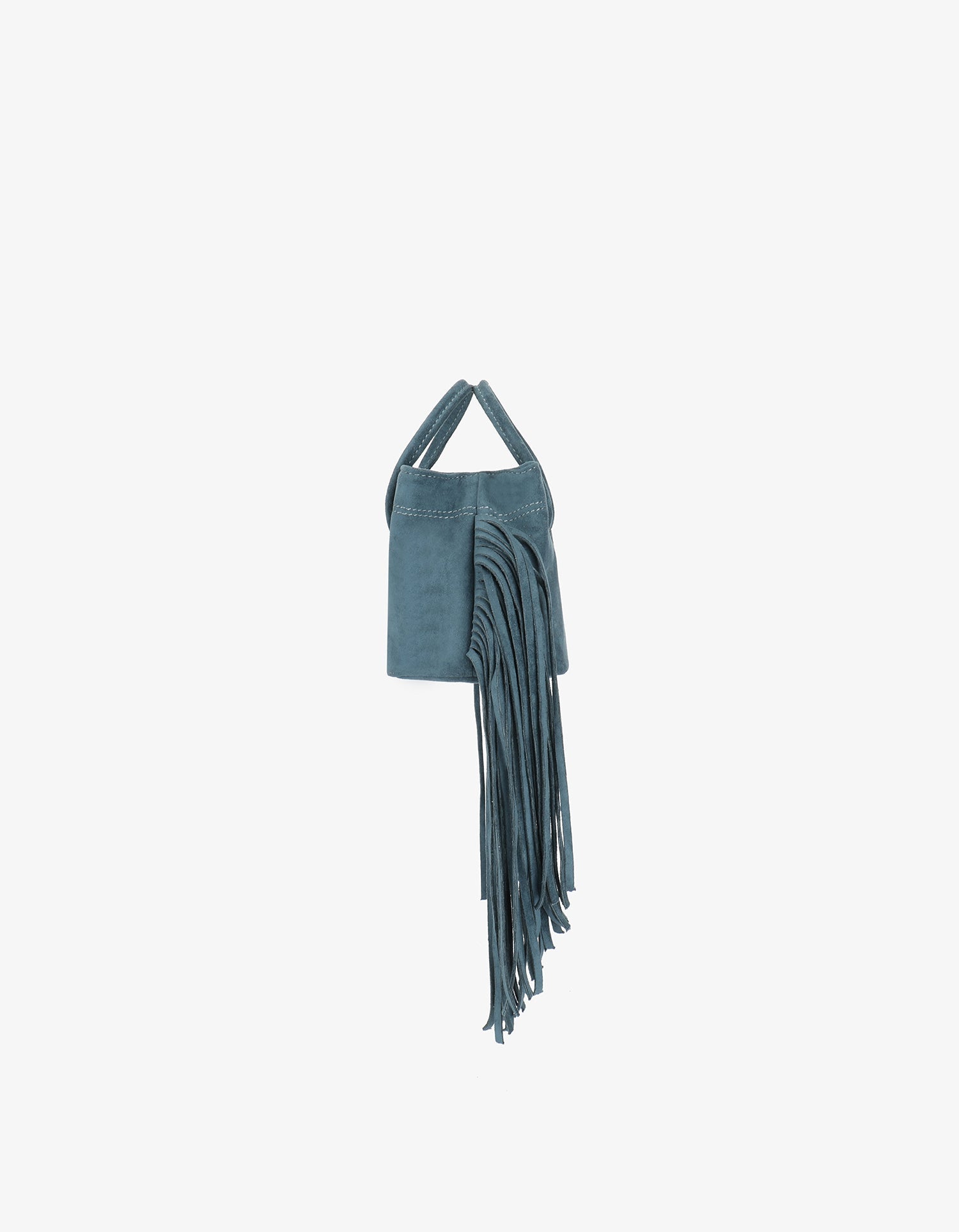 NOE FRINGE FAUX SUEDE SHORT TEAL - REMI/REID