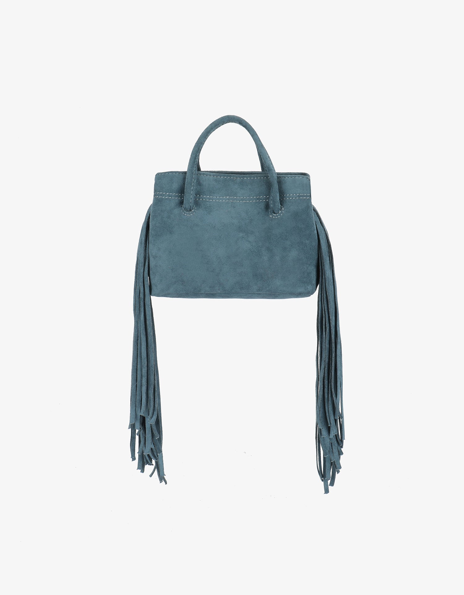 NOE FRINGE FAUX SUEDE SHORT TEAL - REMI/REID