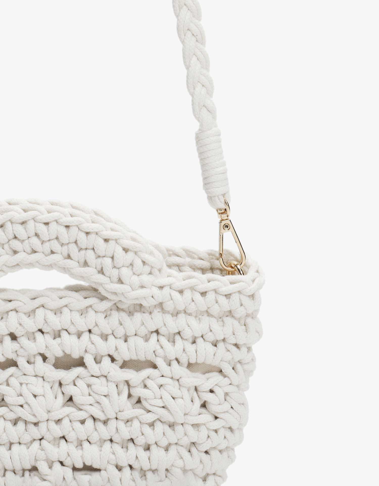 NOEMI MINI TOTE CROCHET CREAM - REMI/REID