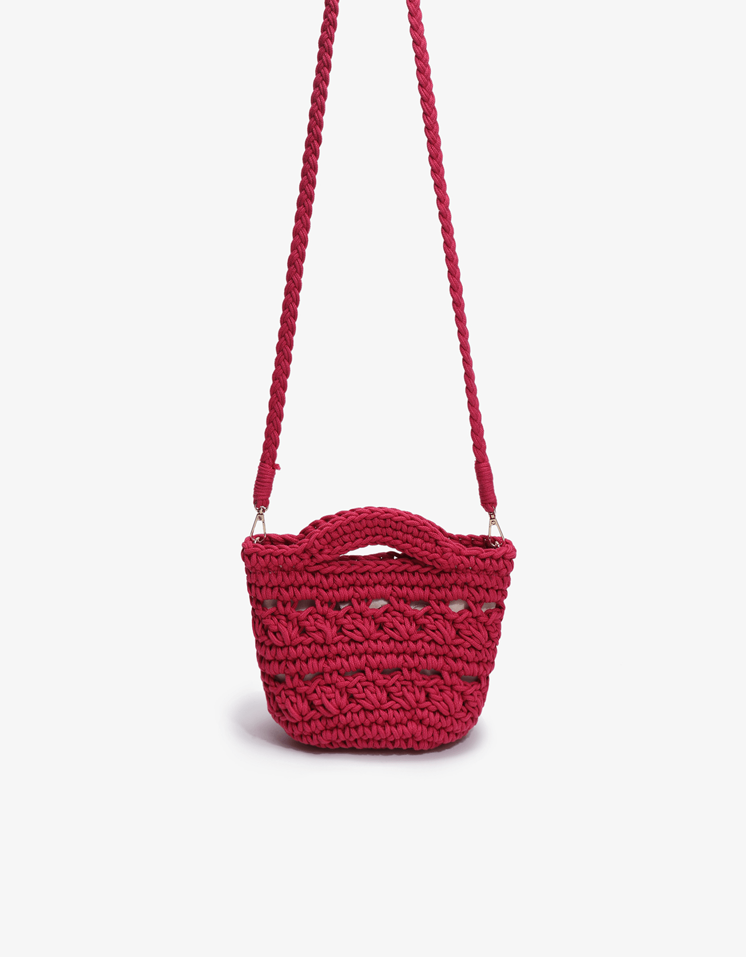 NOEMI MINI TOTE CROCHET MAGENTA - REMI/REID