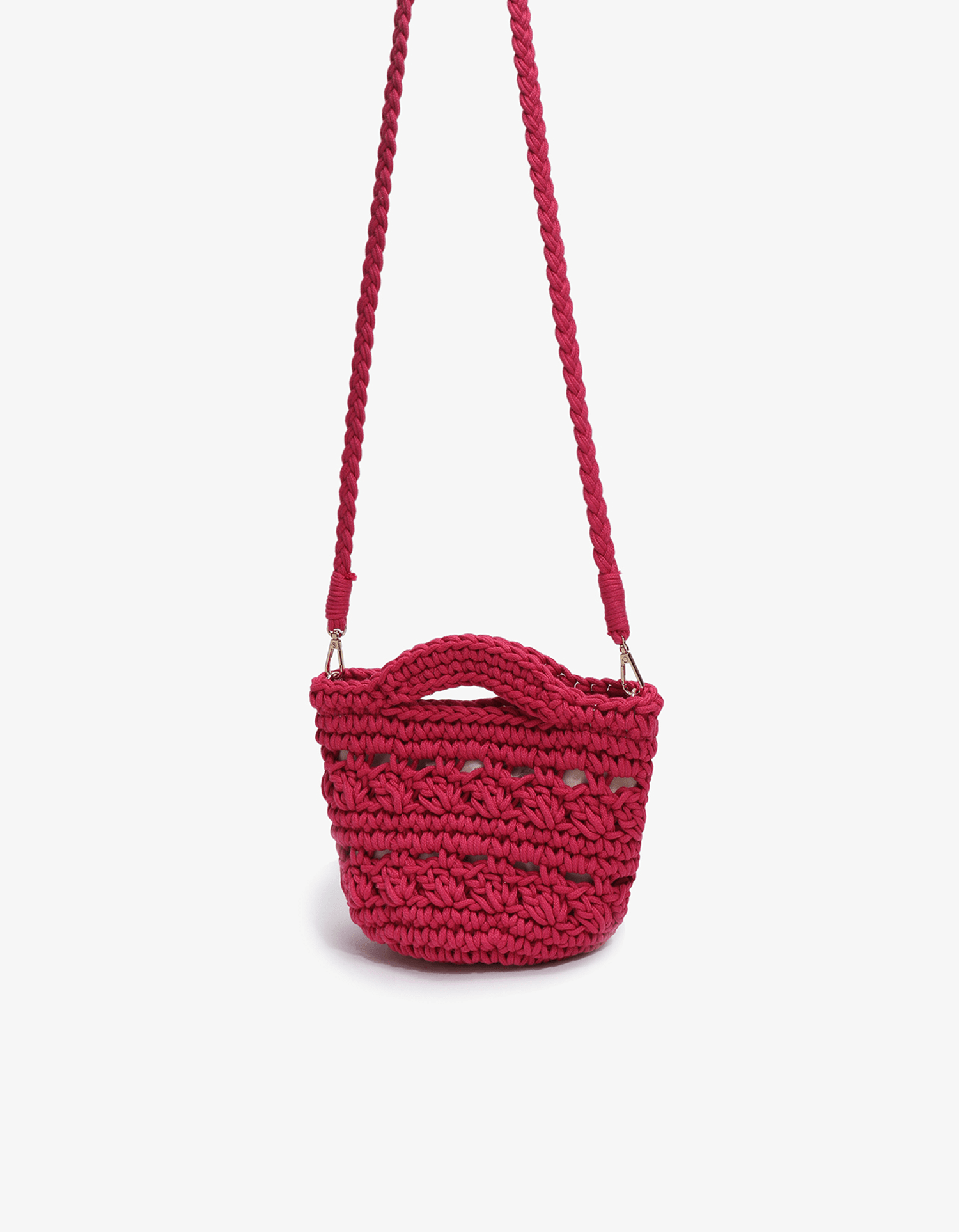NOEMI MINI TOTE CROCHET MAGENTA - REMI/REID