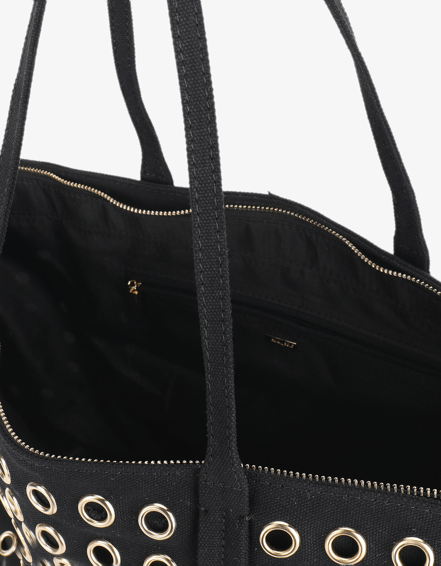 OYA GROMMET CANVAS TOTE BLACK - REMI/REID