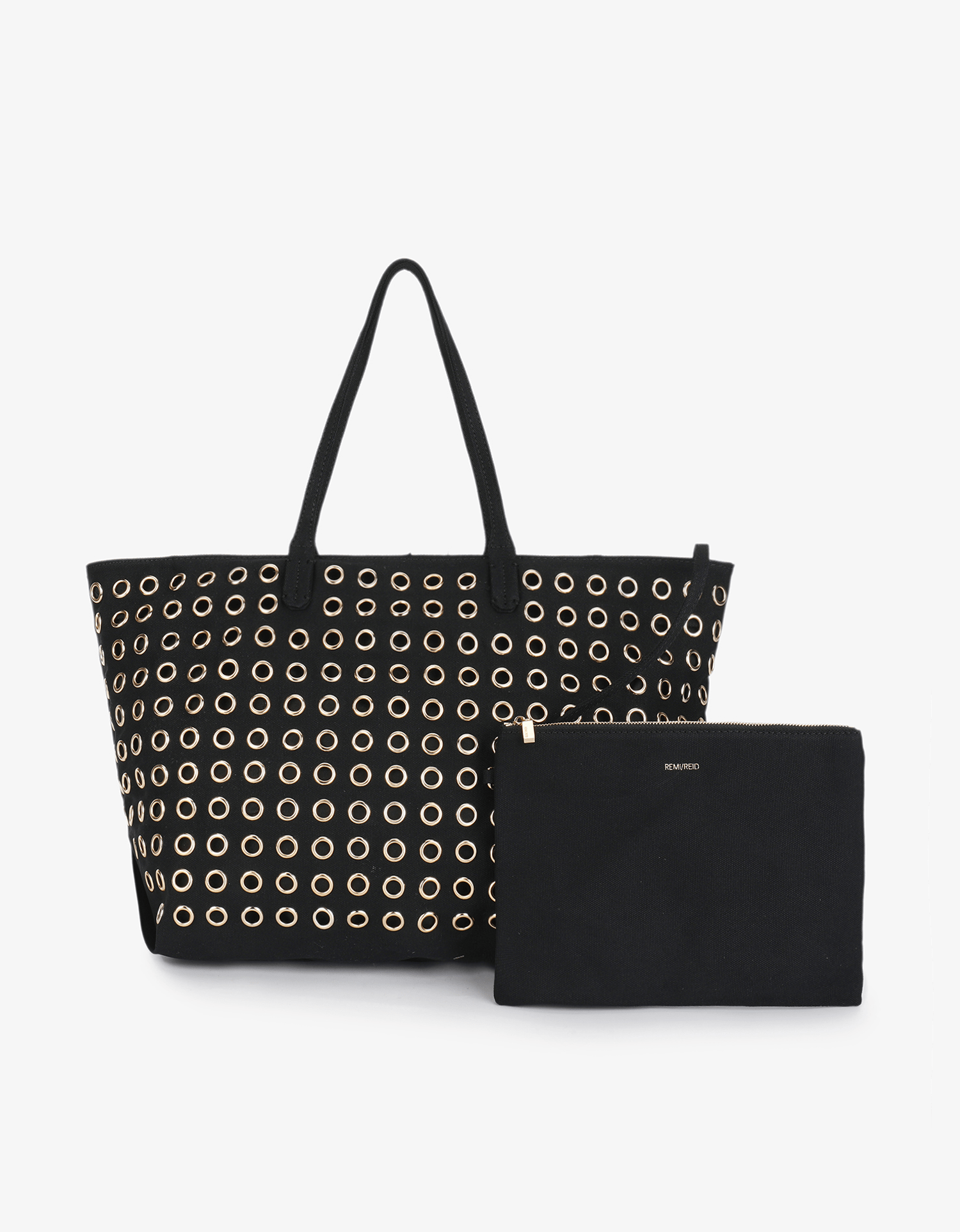 OYA GROMMET CANVAS TOTE BLACK – REMI/REID