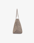 OYA GROMMET CANVAS TOTE GREY - REMI/REID