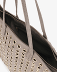OYA GROMMET CANVAS TOTE GREY - REMI/REID