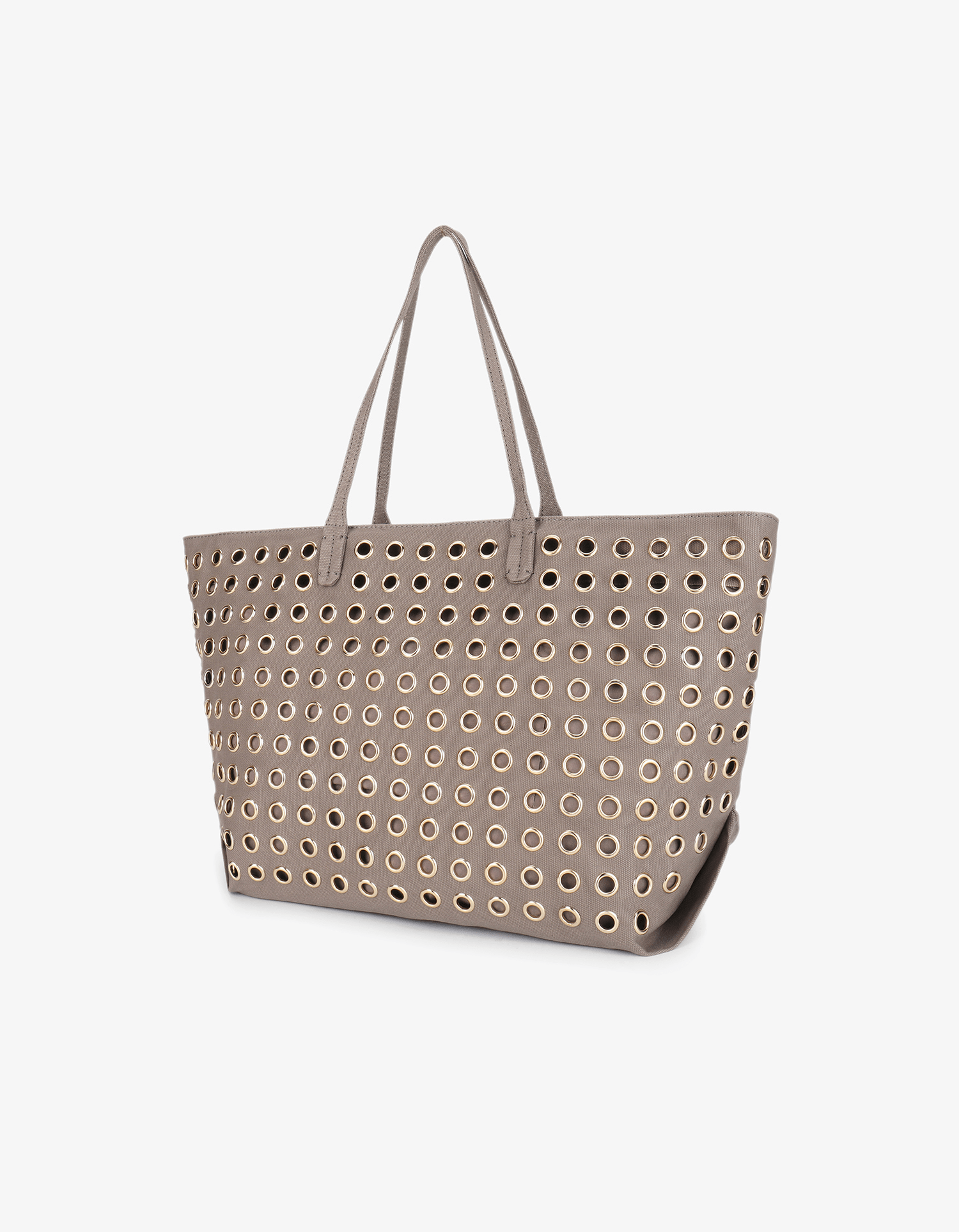 OYA GROMMET CANVAS TOTE GREY - REMI/REID